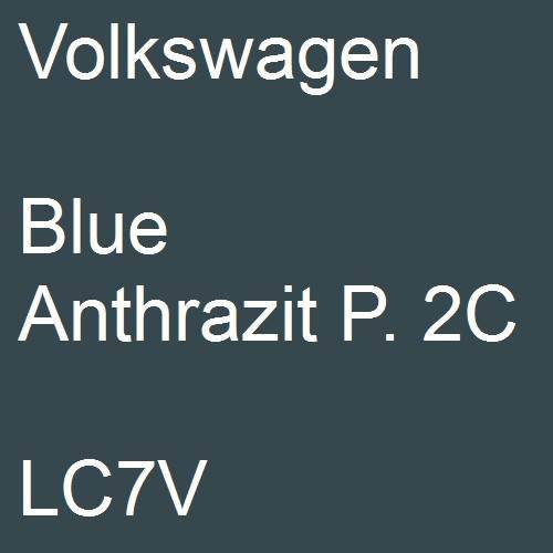 Volkswagen, Blue Anthrazit P. 2C, LC7V.